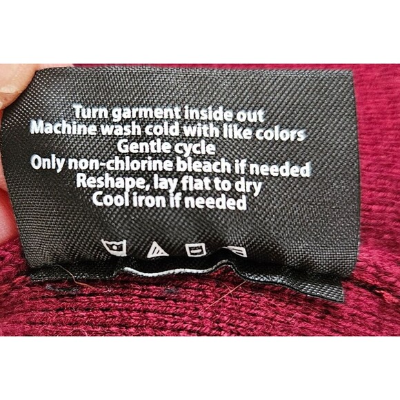 SUMMERSALT Ribbed Sweater Blazer Jacket Pinot Red Womens Large 1XL Single Button - Picture 9 of 9